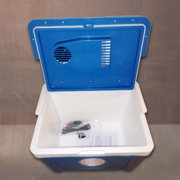 25 Litre 12v Oto Buzdolabı Termos- Portatif, Elektrikli, Oto Şarj Kablolu( 1050 Thermoelectric Cooler 12v.) - Resim 3