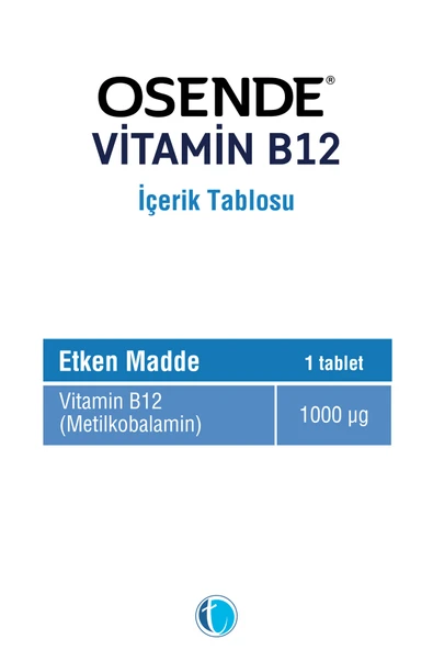 OSENDE B12 ADT 1000 MCG 30 TABLET - 2
