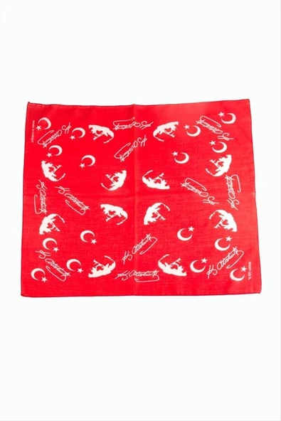 Ayyıldız Desenli Bandana 50*50