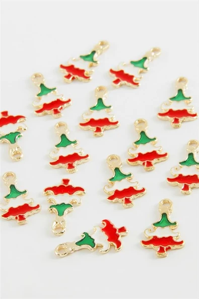 Yılbaşı Ağacı Mineli Kolye Ucu 1 Adet