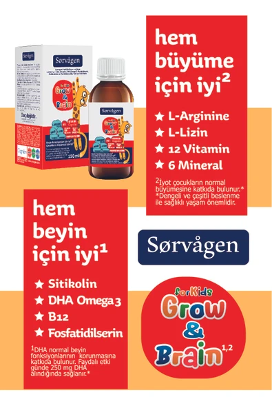 SORVAGEN GROW&BRAIN KIDS SIVI - 2