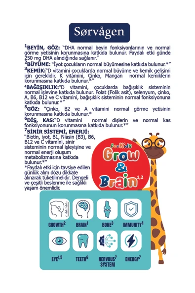 SORVAGEN GROW&BRAIN KIDS SIVI - 5