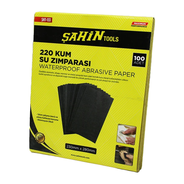 100 ADET 220 KUM KAĞIT SU ZIMPARASI (5314)