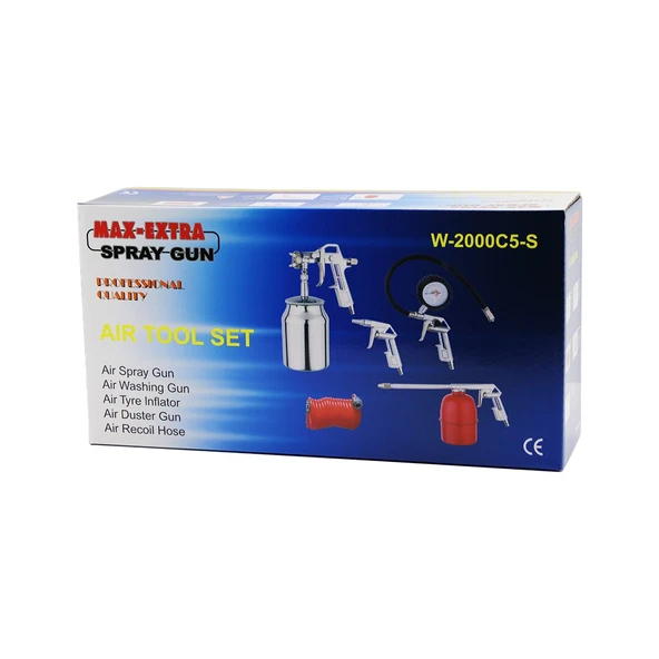 HAVA BASMA ALET SETİ 4TABANCA BOYA PÜSKÜRTME- YIKAMA- ŞİŞİRME- TEMİZLEME-KURUTMA (5314)