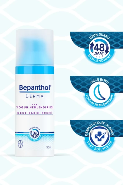 BEPANTHOL DERMA YOGUN NEMLENDIRICI GECE BAKIM KREM 50 ML - 7