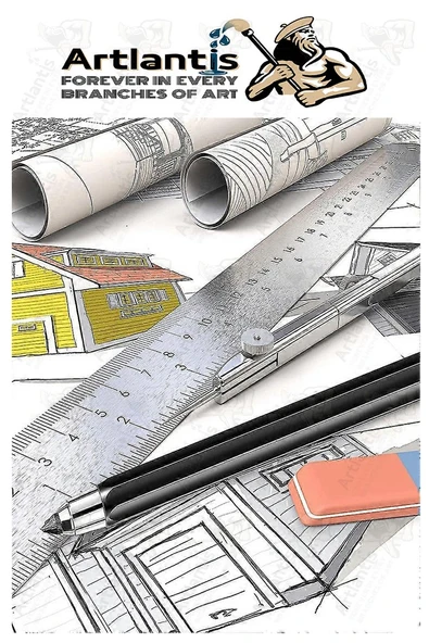 Portmin Çizim Kalemi 1 Paket 2B 4B 6B Dereceli Portmin Grafiti Karakalem Mekanik Uçlu Çizim Kalemi 5.6mm Yedek Uç - 5