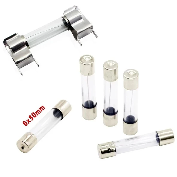 Cam Sigorta Seti 6x30 mm 72 Adet 9 Çeşit 250V Kutulu - Resim 6