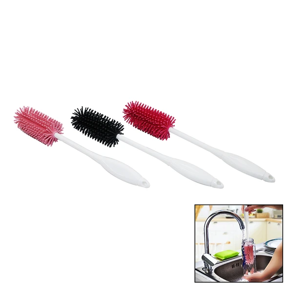 ŞİŞE - BİBERON TEMİZLEME FIRÇASI SİLİKON TERMOS - SÜRAHİ - KAVANOZ - KETTLE - MATARA (5314)