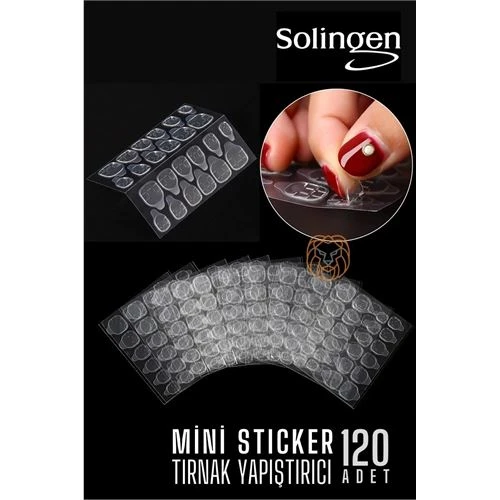 Tırnak Yapıştırıcı Solingen Mini Sticker 120 Adet ürün görseli