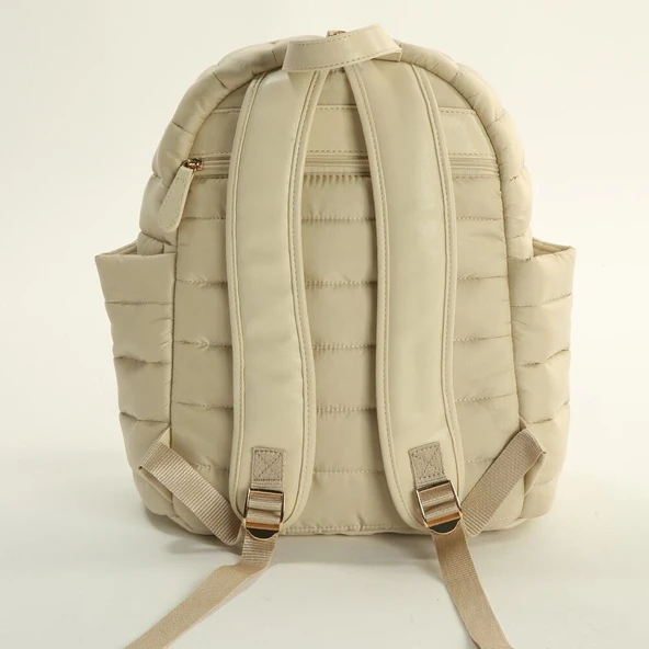 M&Y Puff Anne Bebek Bakım Sırt Çantası 7335 Krem - Resim 2