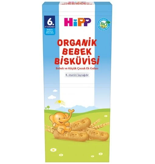 Hipp Organik Bebek Bisküvisi 180 Gr ürün görseli