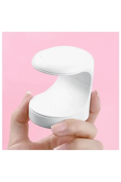 Mini Uv Led Işık Oje Tırnak Kurutucu Tasarımlı Express Protez Tırnak Kiti Kurutma Cilası - Resim 4