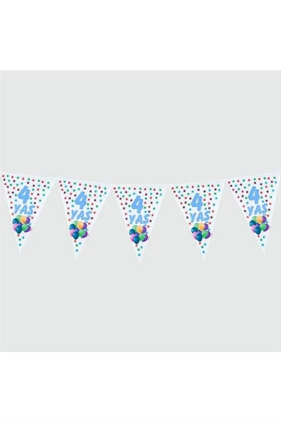 10’lu 4 Yaş Üçgen Flama