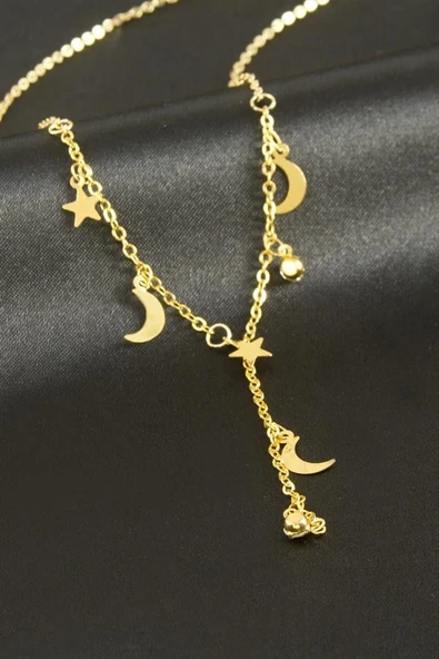 Yıldız Hilal Y Kolye