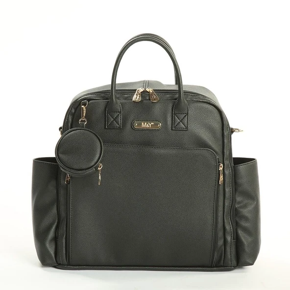 M&Y Maia Anne Bebek Bakım Sırt Çantası 7310 Siyah ürün görseli 1