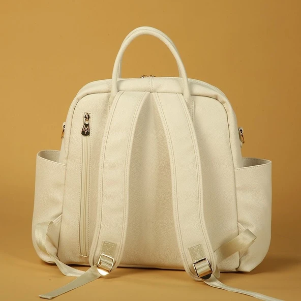 M&Y Maia Anne Bebek Bakım Sırt Çantası 7310 Krem - Resim 3