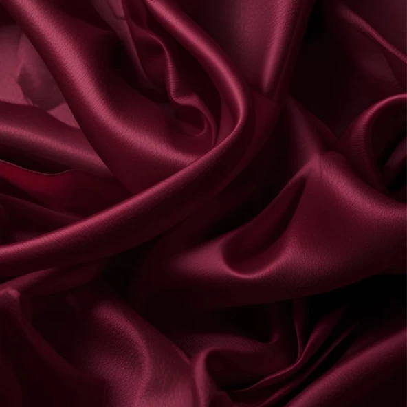 Antibakteriyel Terletmeyen İpek Saten Yastık Kılıfı 2'li 50x70 Bordo - Resim 3