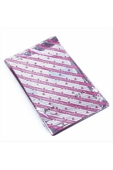 Metalize Hediye Poşet Paketi 100'lü (20*35) - 2
