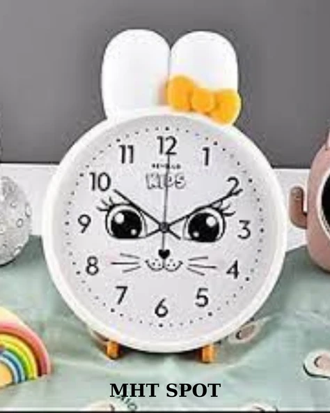 Gülen Kedi Figürlü Duvar Saati ürün görseli