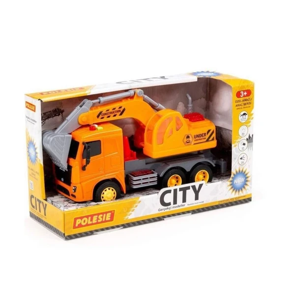 Polesie İş Makinaları Serisi - Sesli Işıklı - Excavator ürün görseli 1