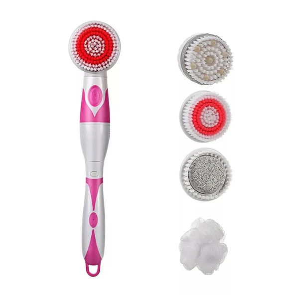 Pratik Bath Vücut Masaj Ve Temizleme Duş Fırçası Seti - Resim 3