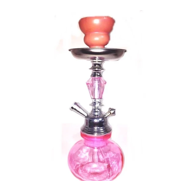 Küçük Boy Nargile Takımı - Pembe - Resim 2