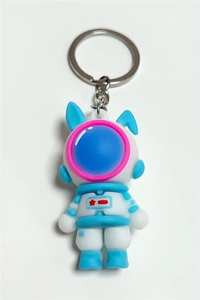 Astronot Silikon Anahtarlık