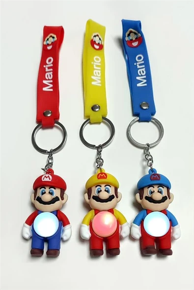 Maryo Işıklı Silikon Anahtarlık