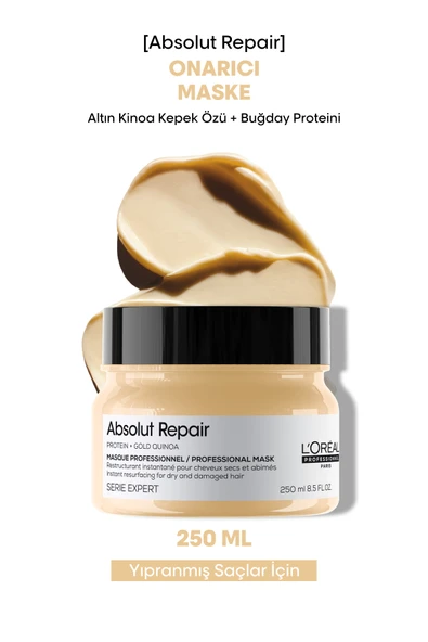 Serie Expert Absolut Repair Yıpranmış Saçlar Için Onarıcı Maske 250ml ürün görseli 1