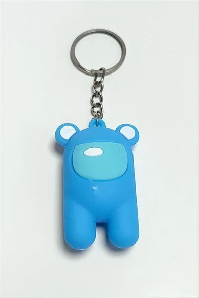 Ayıcık Astronot Silikon Anahtarlık