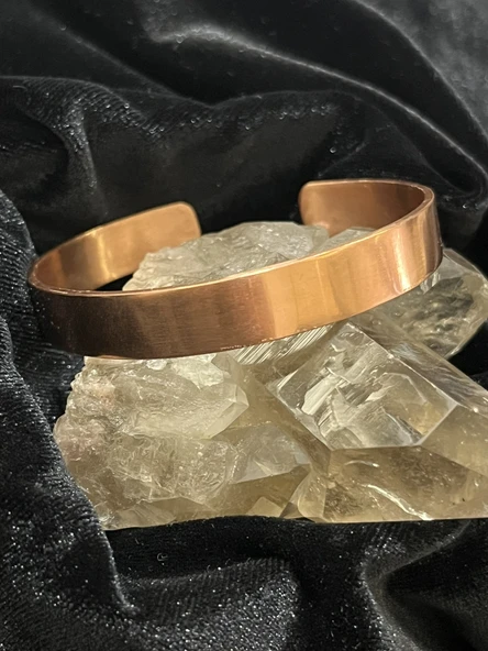 Melisa MoonCo, Saf Bakır Bileklik, Düz İşlemesiz Model - 2