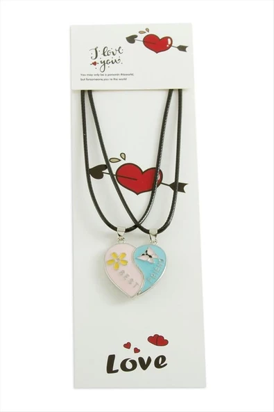 Kalp Arkadaşlık Kolyesi (Çift Kolye) - 2