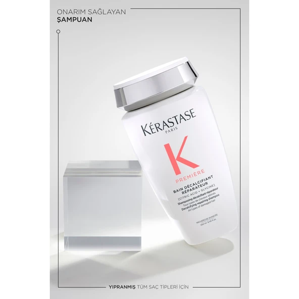 Premiere Bain Decalcifiant Reparateur Yıpranmış Saçlar İçin Onarım Sağlayan Şampuan 250 ml - Resim 4