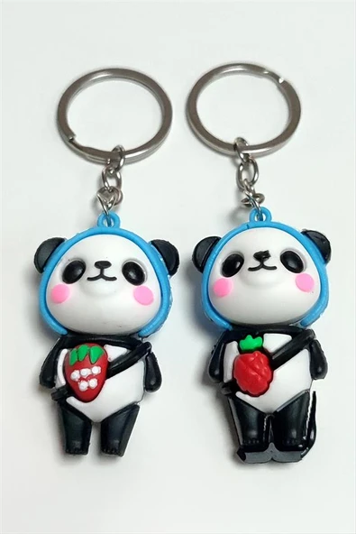 Panda Silikon Anahtarlık