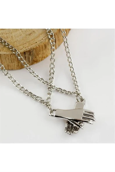 Çift El Figürlü Kolye - 5