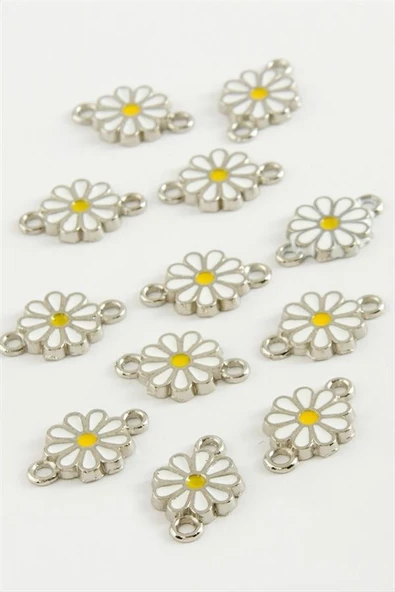 Papatya Çift Kulplu Mineli Bileklik ve Kolye Ucu Aparatı 1 Adet