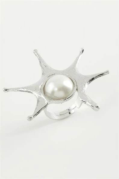 Güneş İnci Metal Yüzük