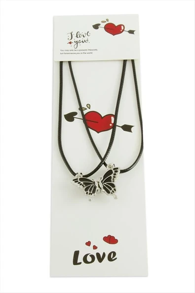 Kelebek Arkadaşlık Kolyesi (Çift Kolye) - 2