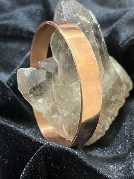 Melisa MoonCo, Saf Bakır Bileklik, Düz İşlemesiz Model - 4