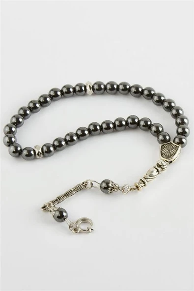 Hematit Görünümlü Metal Tesbih 8 mm