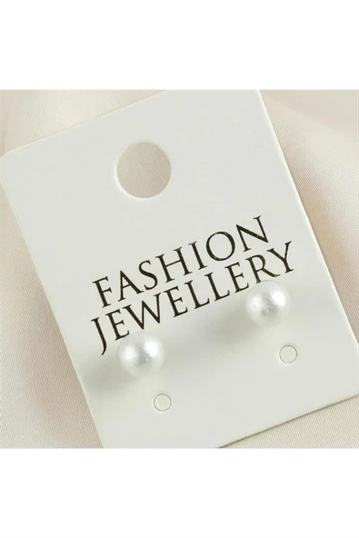 Top İncili Küpe 6 mm