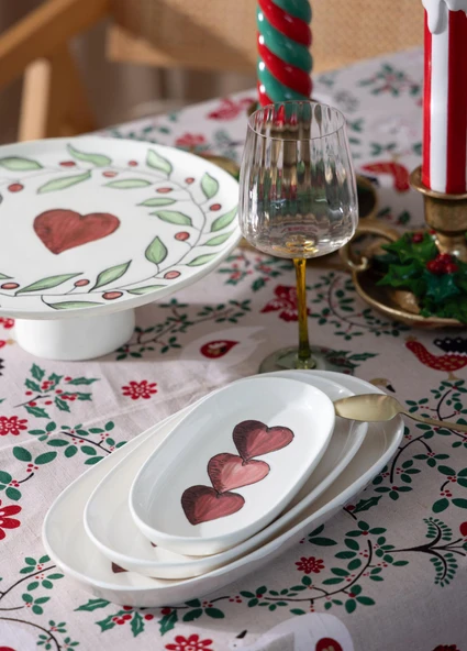 The Mia Luv Oval Servis 4lü 21 cm - Resim 3