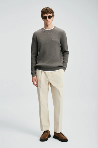 Lufian 112090172 Blend Kazak Erkek Sweatshirt - 2