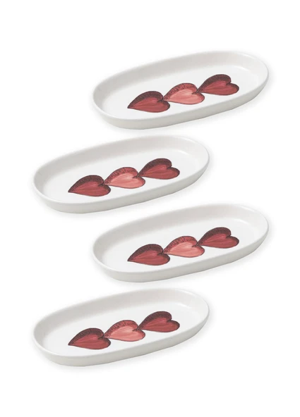 The Mia Luv Oval Servis 4lü 21 cm ürün görseli