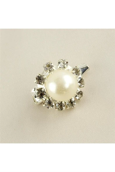 İnci Taşlı Broş