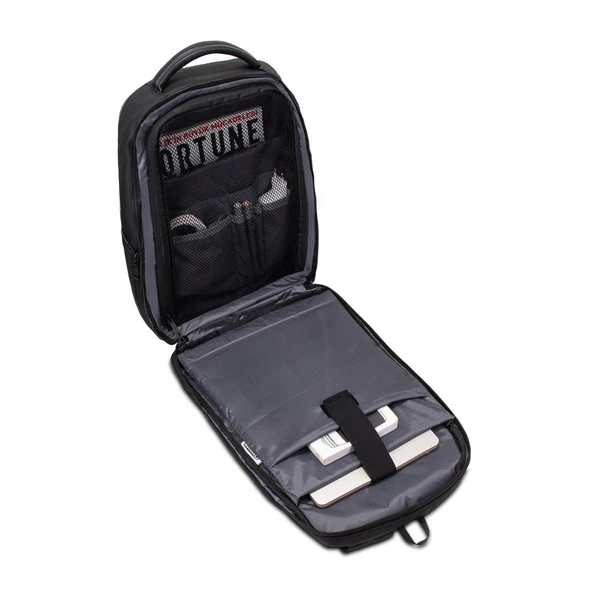 Classone GA-0010 Guntlet V1 Sert Kabuk Serisi 15.6 inch Uyumlu WTX Pro Su Geçirmez Kumaş Laptop Çantası  Siyah - Resim 5