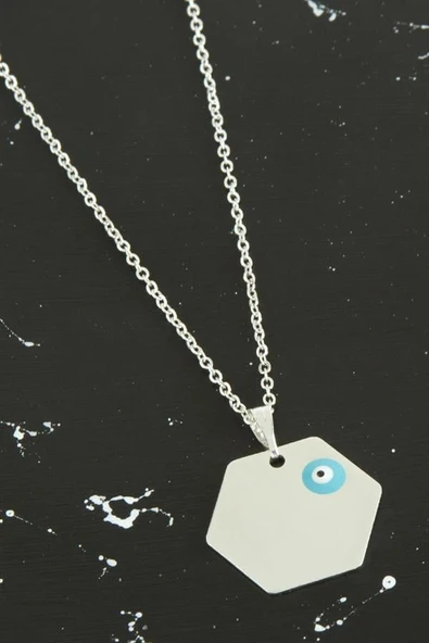 Altıgen İsim Yazılabilir Kolye - 3