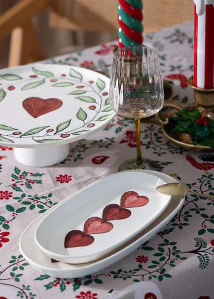 The Mia Luv Oval Servis 2li 26 cm - Resim 3