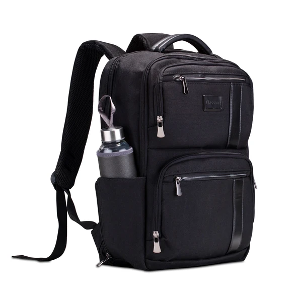 Classone BP-BS100 Business VIP B1 - Serisi 15.6' WTX Pro Su Geçirmez Kumaş Laptop Sırt Çantası-Siyah - Resim 5