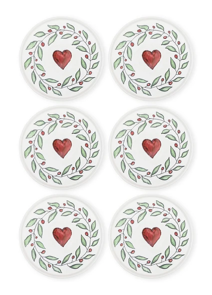 The Mia Luv Servis Tabağı 6lı Set 26 cm - Resim 4